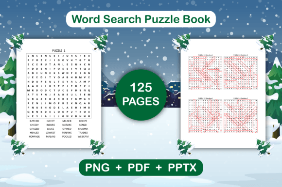 Download Christmas Word Search Puzzle Book KDP - Premium Resources