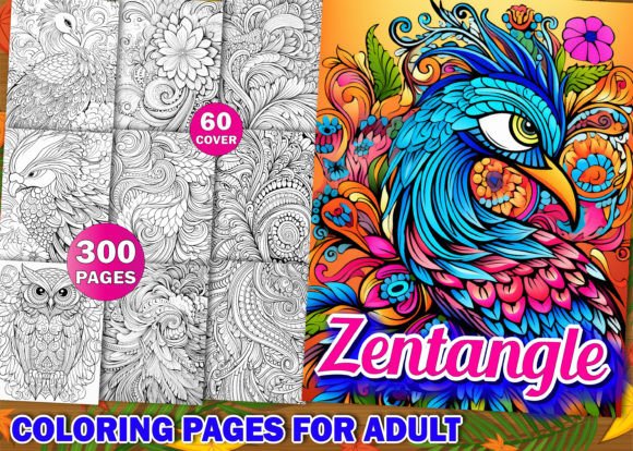 Download 300 Zentangle Coloring Pages Bundle-KDP - Zentangle Collection