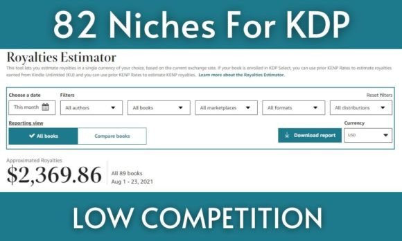 Download 82 Amazon KDP Niches for Low - Kdp niche Collection