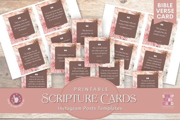 Download Scripture Cards Instagram Posts Template - Template Collection