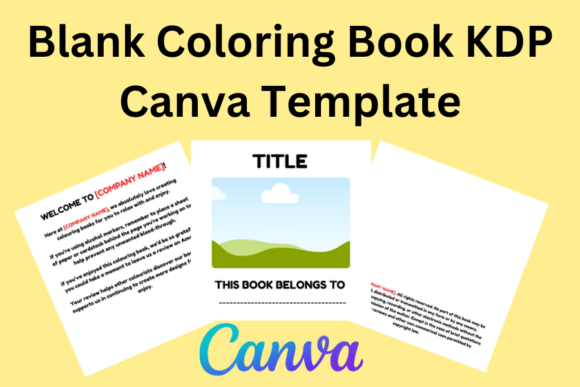 Download Blank Coloring Book KDP Canva Template - Template Collection