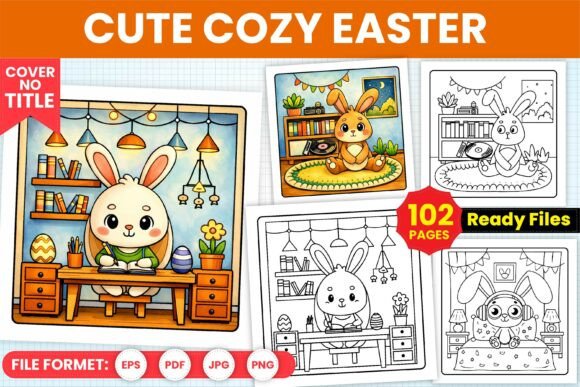 Download Cute Cozy Easter Coloring Book for Teens - Coloring book for teens Collection
